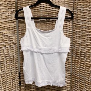 J. Crew classy white tank